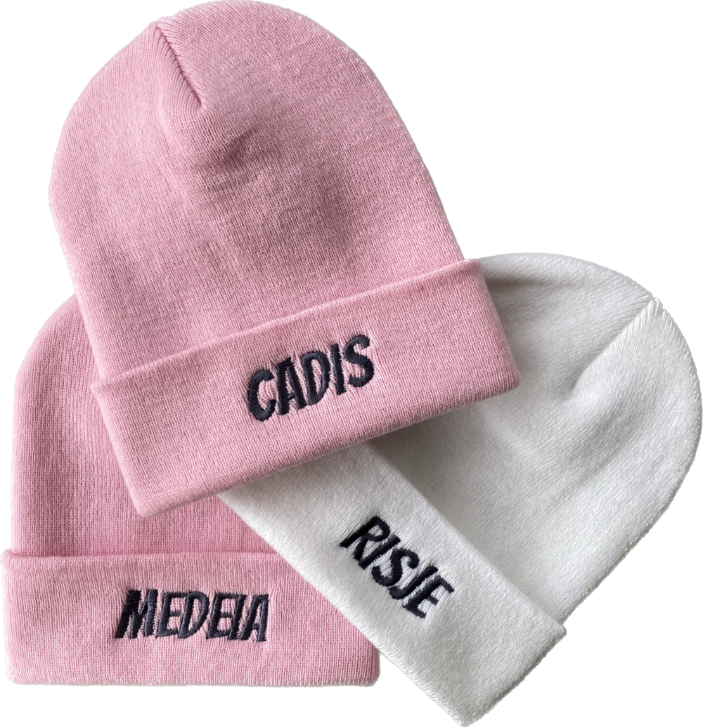 Strickmütze mit breiten Umschlag für Damen, Herren, Jugendliche und Kinder