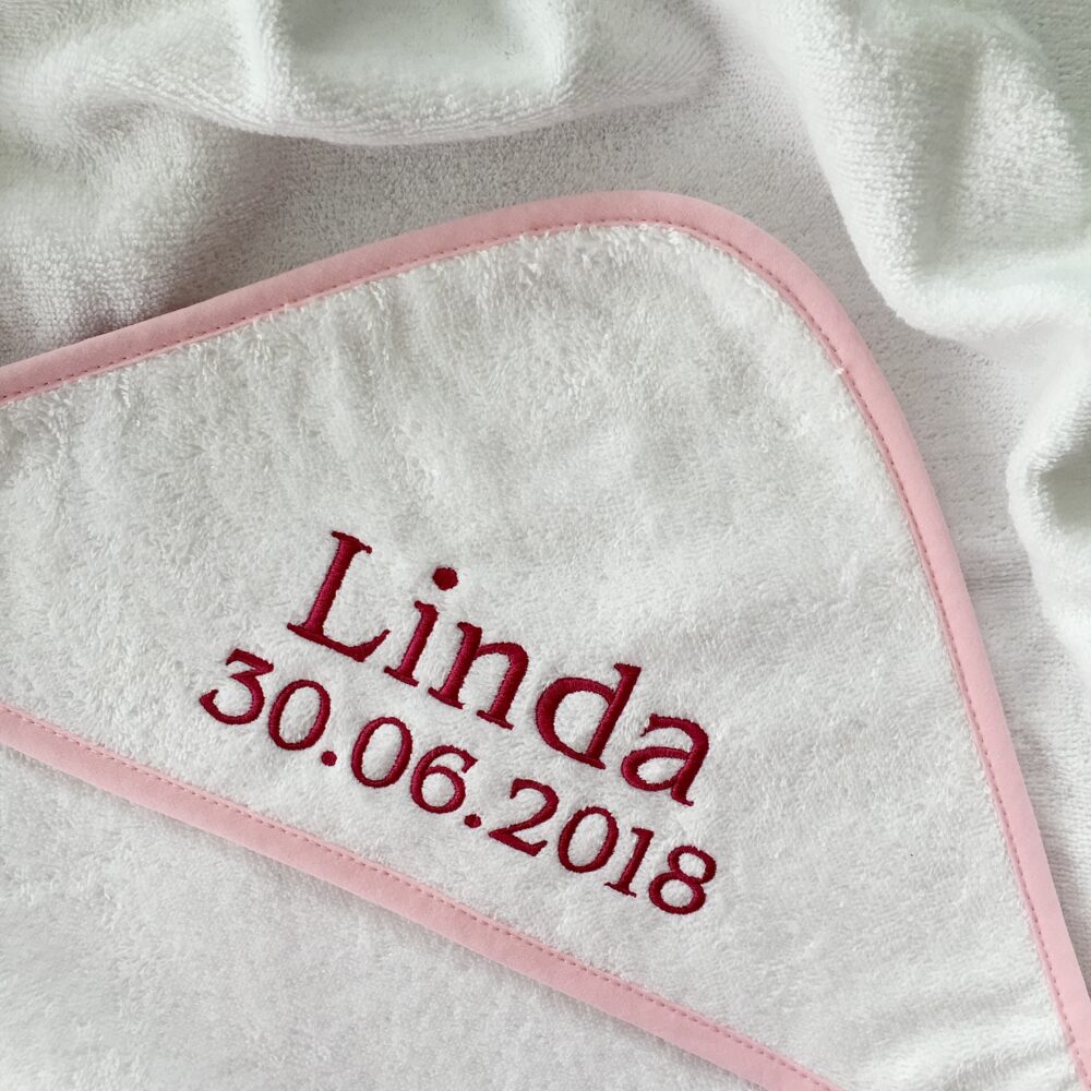 Baby Kapuzen Handtuch mit Namen