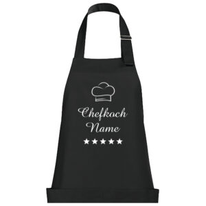 Küchenschürze mit Wunschnamen bestickt