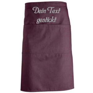 Vorbinder mit Wunschnamen bestickt