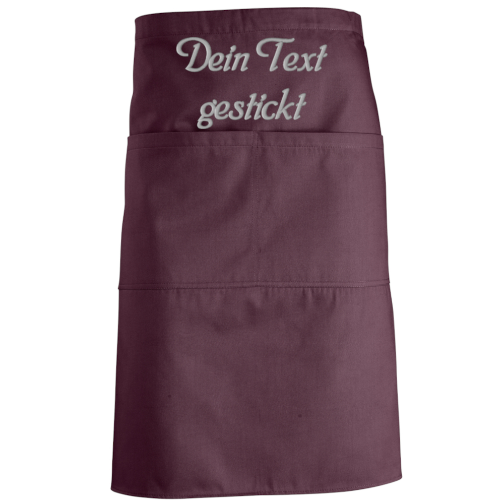 Vorbinder mit Wunschnamen bestickt