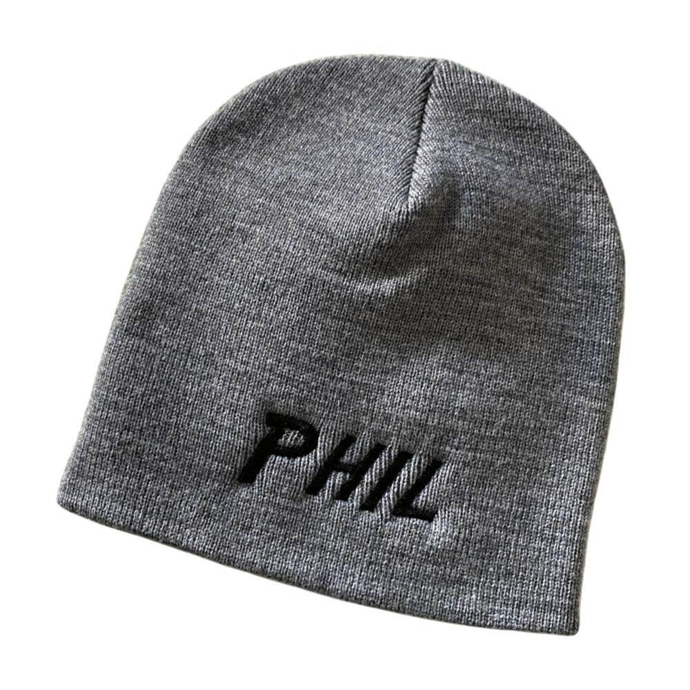 Schnoschi Caps Beanie Strickmütze mit Namen bestickt Polyacryl