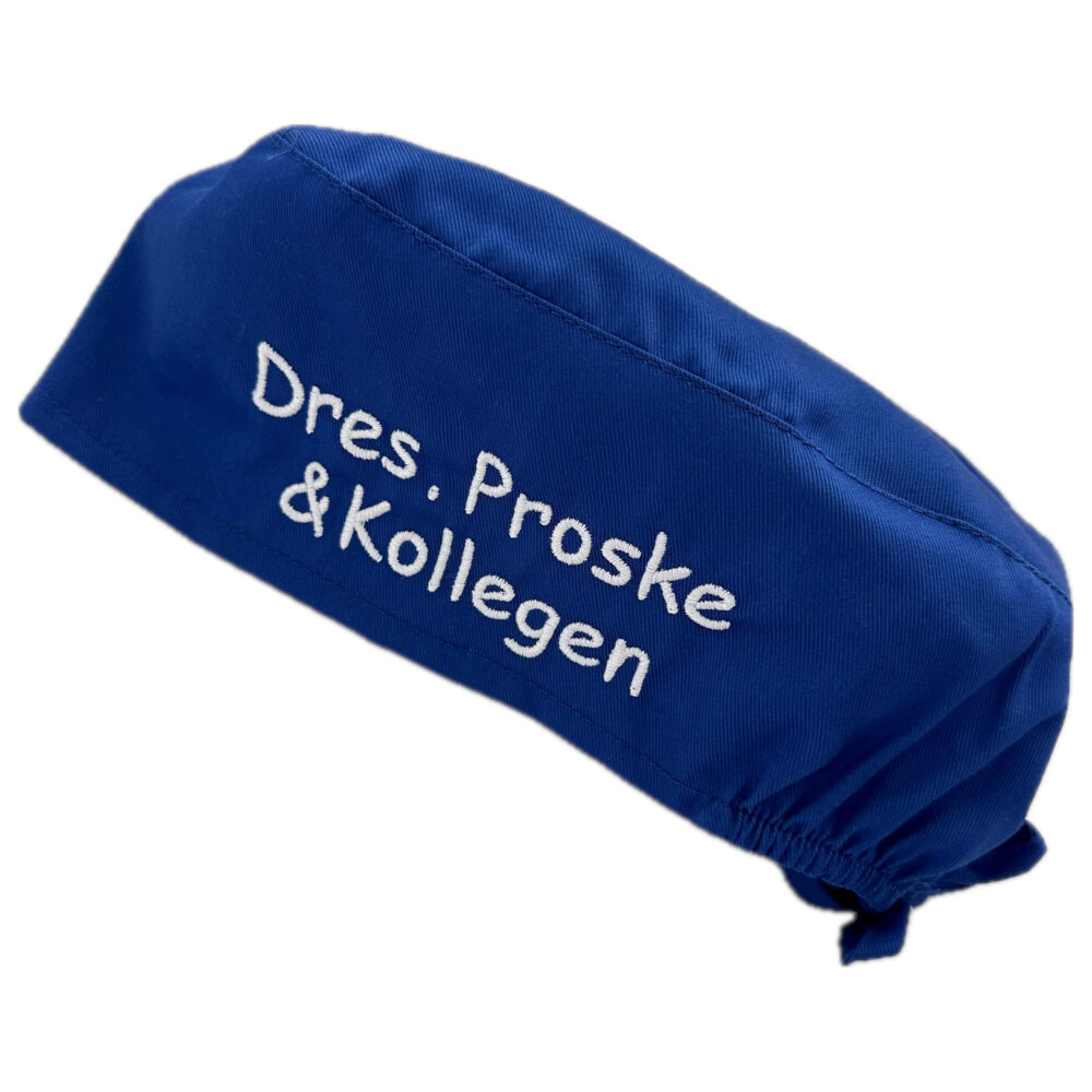 Schnoschi Beruf & Gastro OP Haube bestickt mit Namen Twill