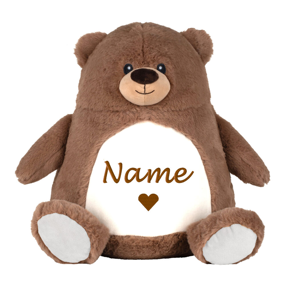 Braunbaer Braunbär | Kuscheltier bestickt | personalisiert mit Namen, Initialen oder Motiv