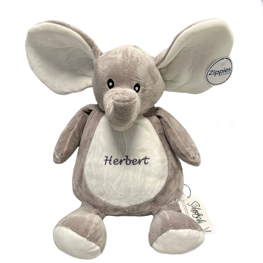 Schnoschi Kuscheltiere Elefant Kuscheltier mit Namen bestickt