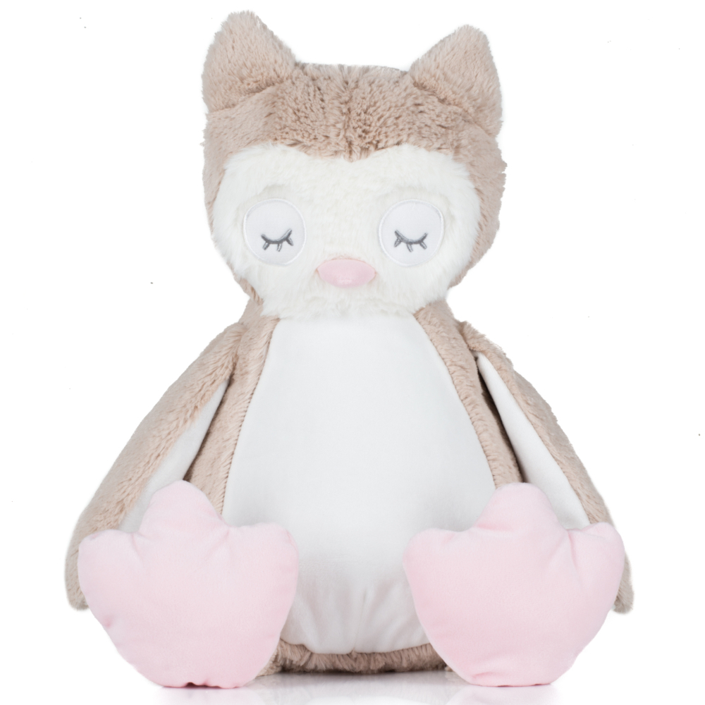 Eule Eule | Kuscheltier bestickt | personalisiert mit Namen, Initialen oder Motiv