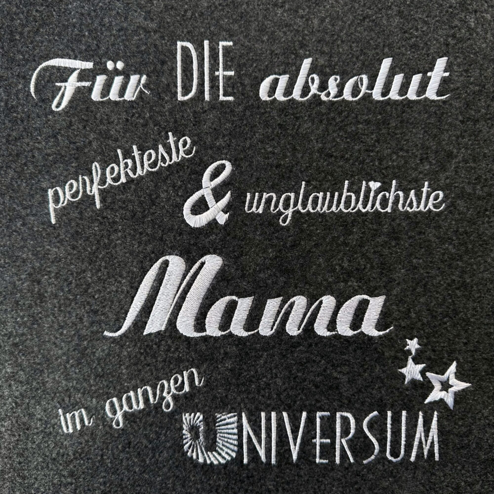 Schnoschi Filztaschen Shopper bestickt Wunschname Filz