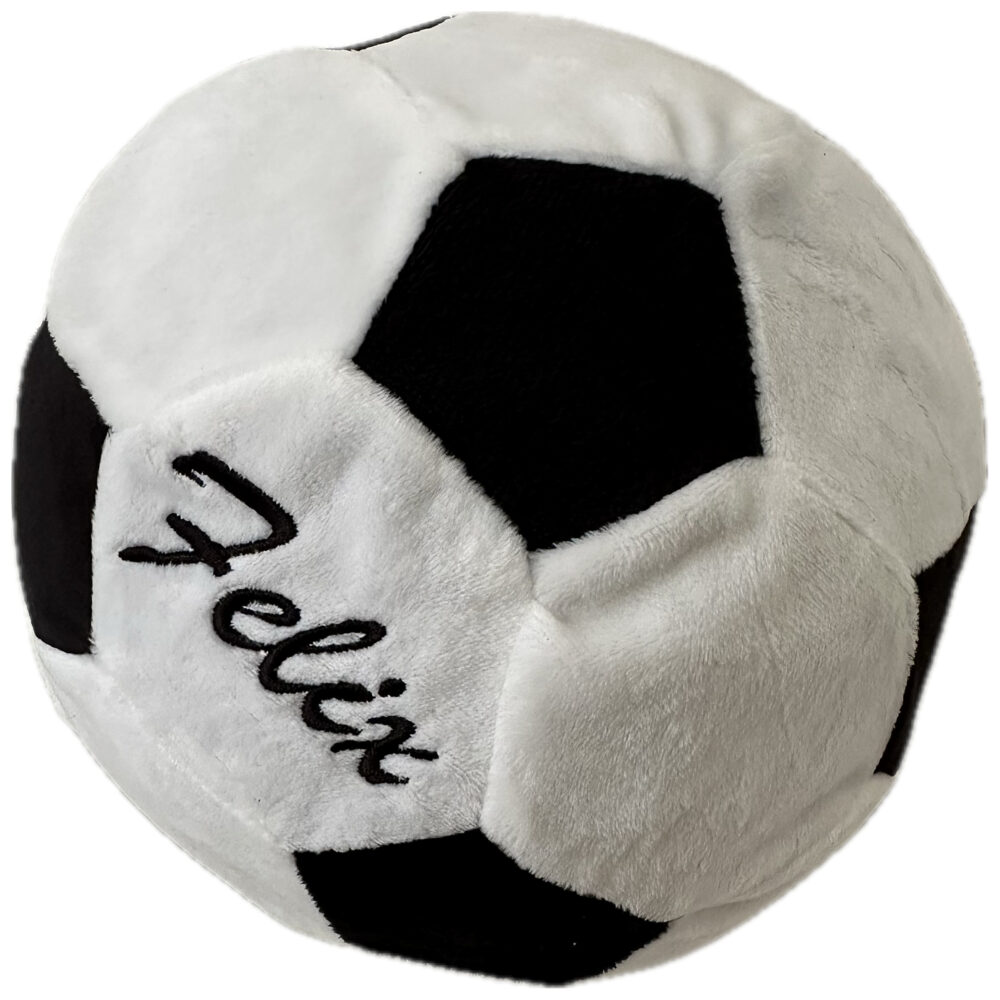 Fußball | Kuscheltier bestickt | personalisiert mit Namen, Initialen oder Motiv