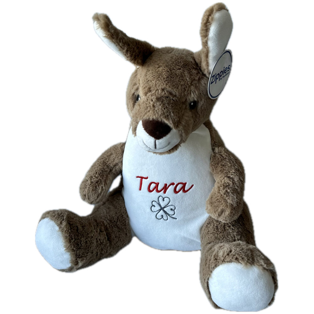 Kaenguru_Tara Känguru | Kuscheltier bestickt | personalisiert mit Namen, Initialen oder Motiv