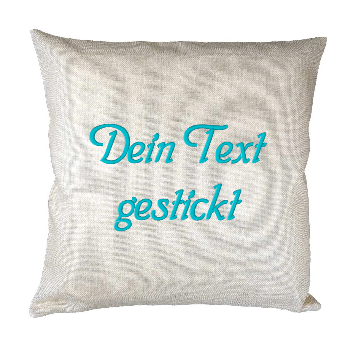 Schnoschi Kissen & Decken Wunschtext Dekokissen 40x40 bestickt