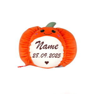 Kürbis | Kuscheltier bestickt | personalisiert mit Namen, Initialen oder Motiv
