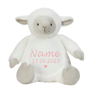 Lamm | Kuscheltier bestickt | personalisiert mit Namen, Initialen oder Motiv