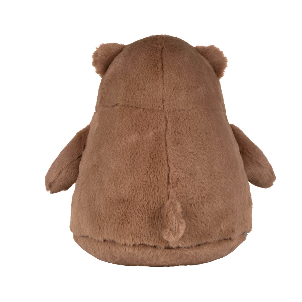 MM581_ZIPPIE_BROWNBEAR_BACK Braunbär | Kuscheltier bestickt | personalisiert mit Namen, Initialen oder Motiv