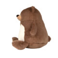 MM581_ZIPPIE_BROWNBEAR_SIDE Braunbär | Kuscheltier bestickt | personalisiert mit Namen, Initialen oder Motiv