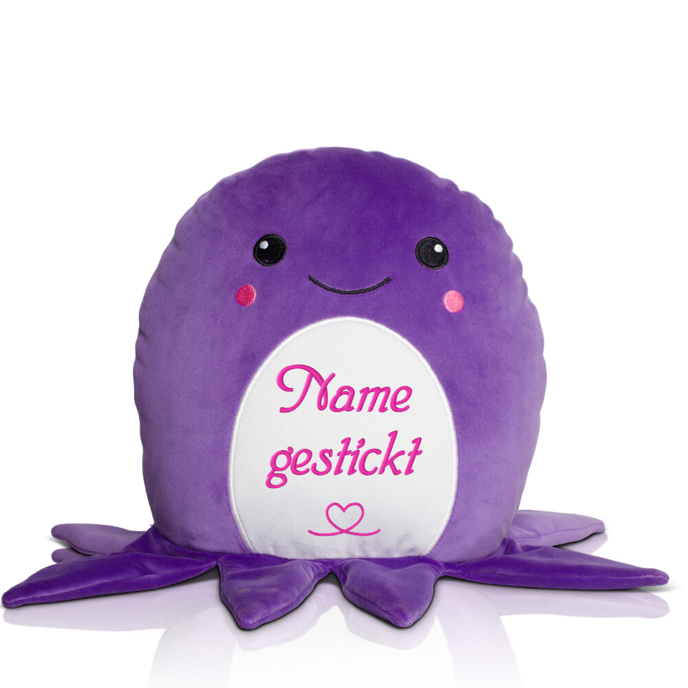 Octopus Octopus | Kuscheltier bestickt | personalisiert mit Namen, Initialen oder Motiv