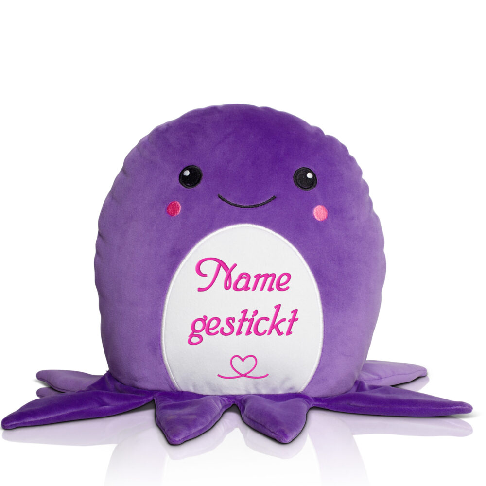 Schnoschi Kuscheltiere Octopus Kuscheltier bestickt Name Plüsch