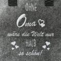 Ohne_Oma_Text_Detail Filztasche | Ohne Oma wäre die Welt nur halb so schön! | Shopper hochwertig bestickt