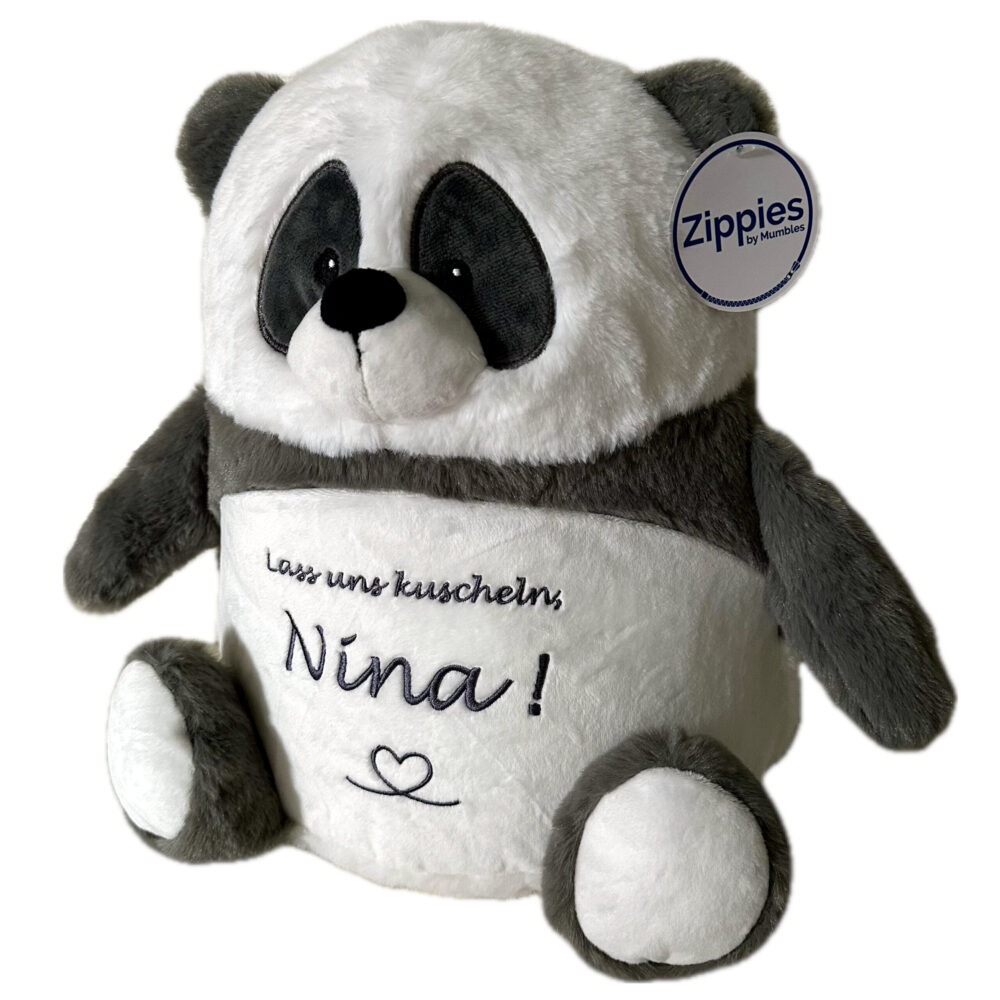 Schnoschi Kuscheltiere Panda bestickt Plüsch mit Namen