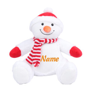 Schneemann Schneemann | Kuscheltier bestickt | personalisiert mit Namen, Initialen oder Motiv