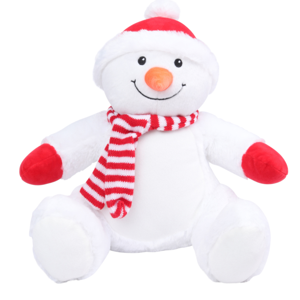 Schneemann2 Schneemann | Kuscheltier bestickt | personalisiert mit Namen, Initialen oder Motiv