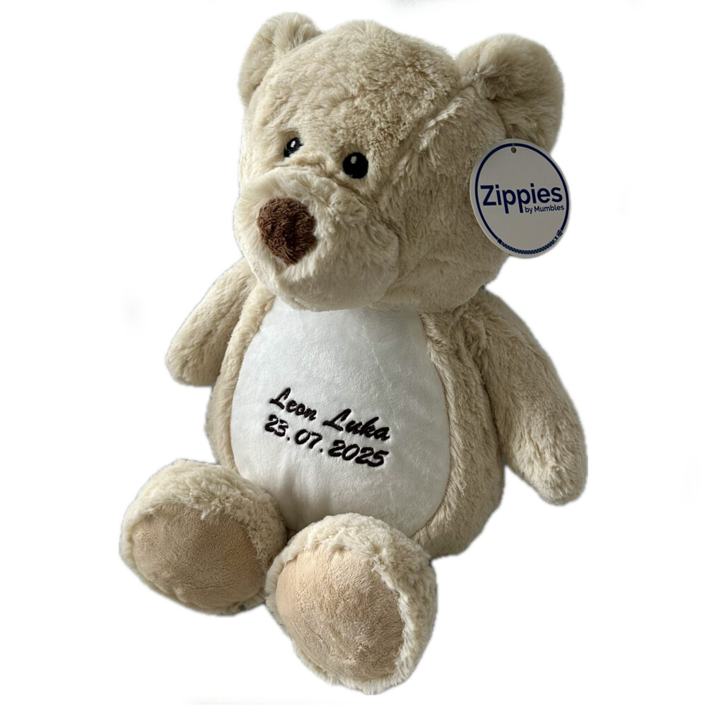 Teddy Teddy | Kuscheltier bestickt | personalisiert mit Namen, Initialen oder Motiv