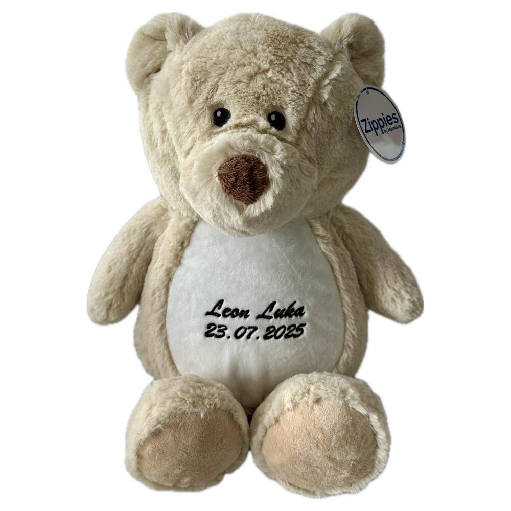 Teddy3 Teddy | Kuscheltier bestickt | personalisiert mit Namen, Initialen oder Motiv