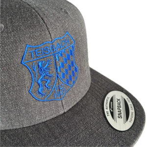 Cap dunkelgrau | FC Teisbach e. V. | Vereinslogo blau