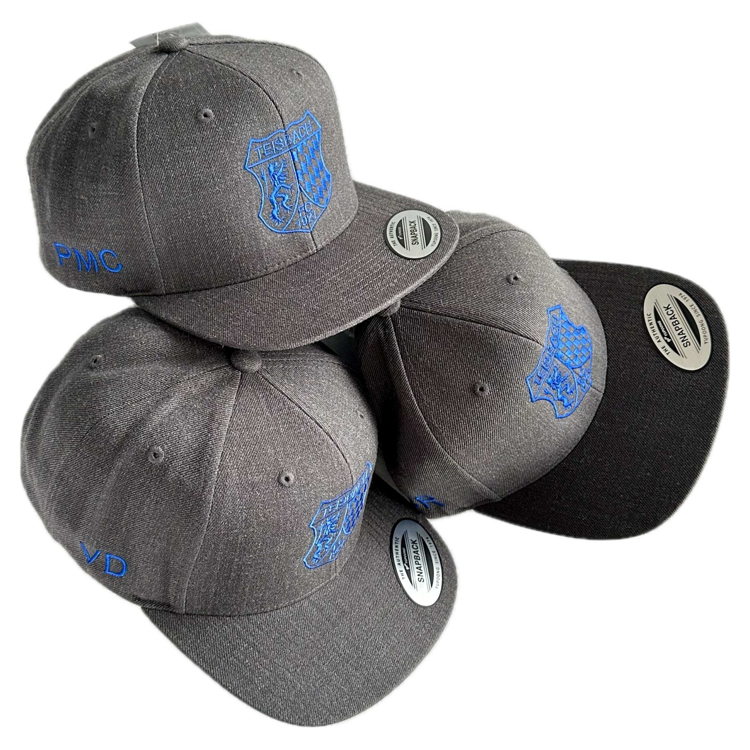 Schnoschi Caps & Mützen FC Teisbach e.V. Cap dunkelgrau blau Snapback
